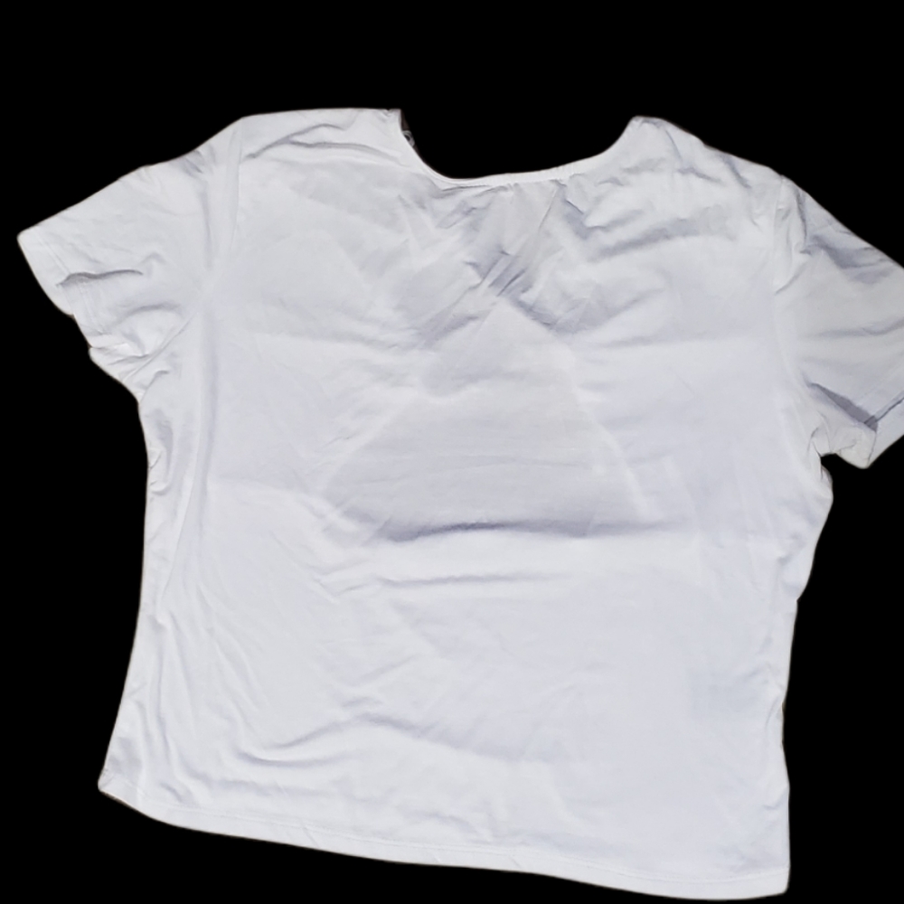 •Mixed Threads• White Tee - Picture 3 of 3